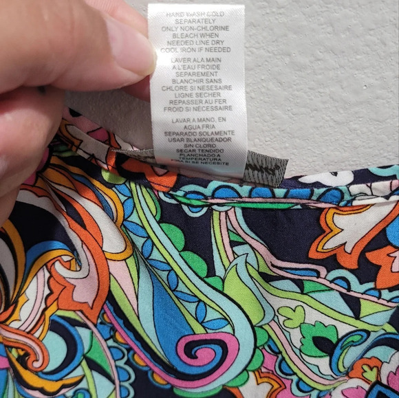 Tommy Bahama Mare paisley slip on Maxi dress with pockets - Picture 5 of 10